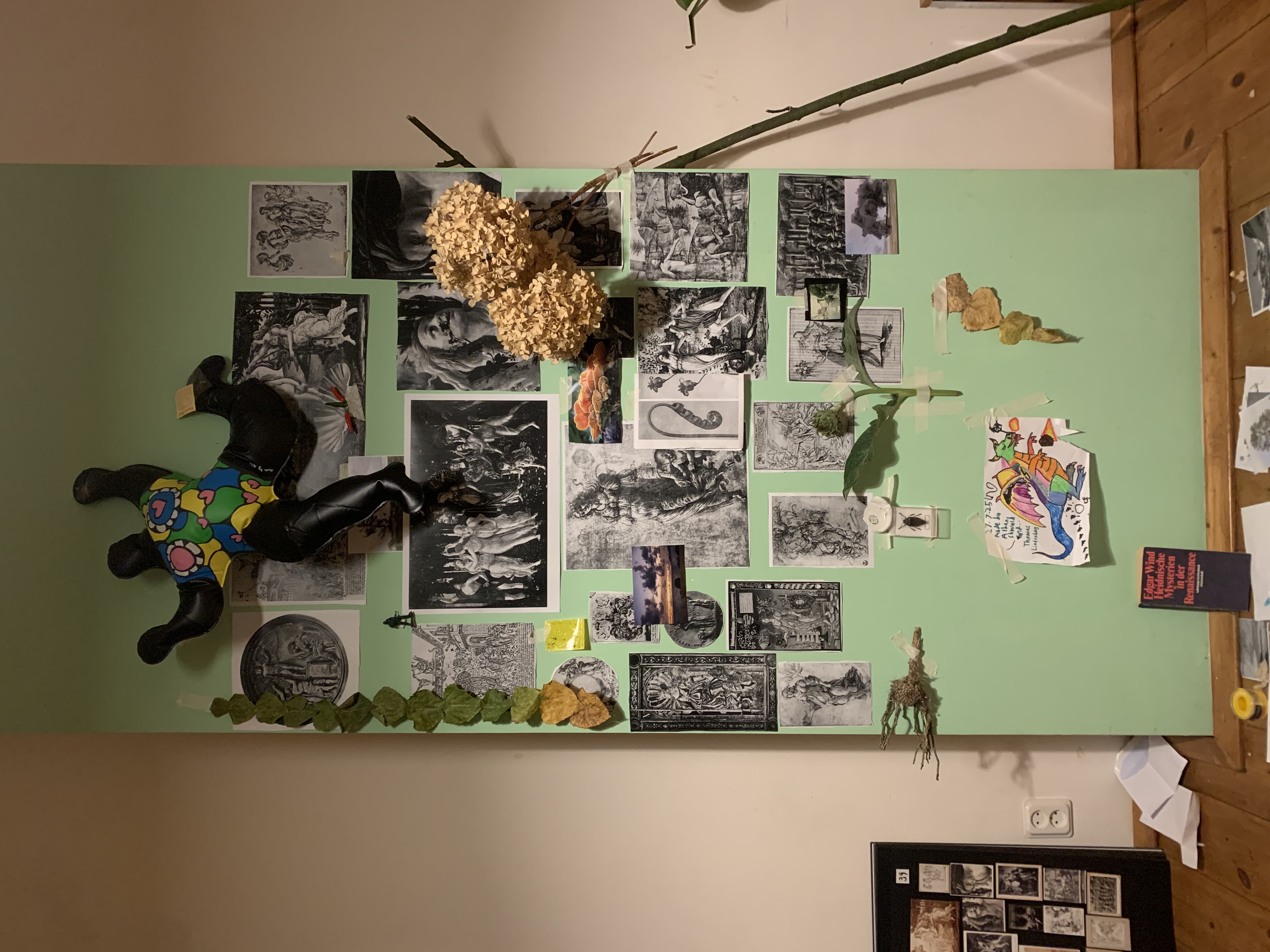 Objects added to a Mnemosyne Atlas panel at an SPA